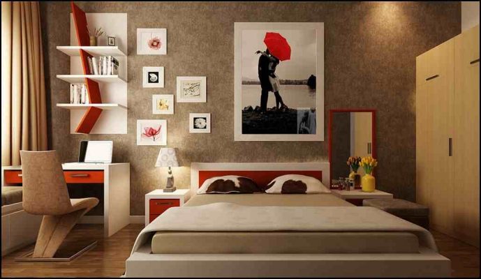 Thiết kế nội thất phòng ngủ theo phong cách đơn giản ấm cúng