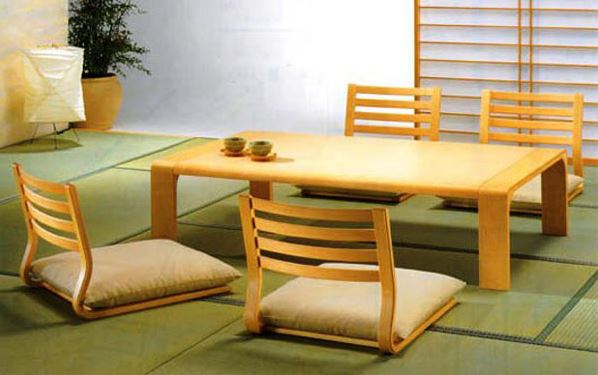 bàn ghế gỗ kiểu hàn quốc